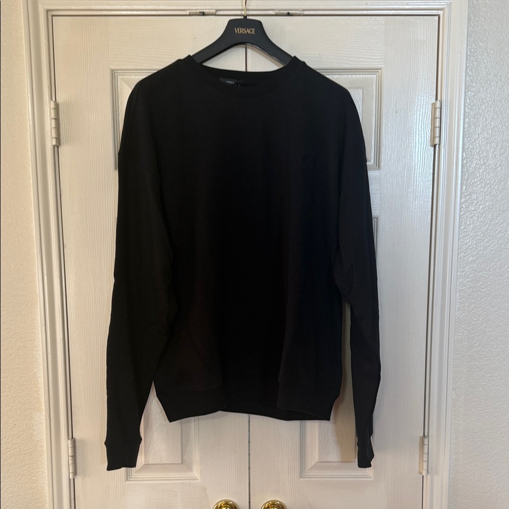 Versace Men's Classic Black Crewneck Sweater